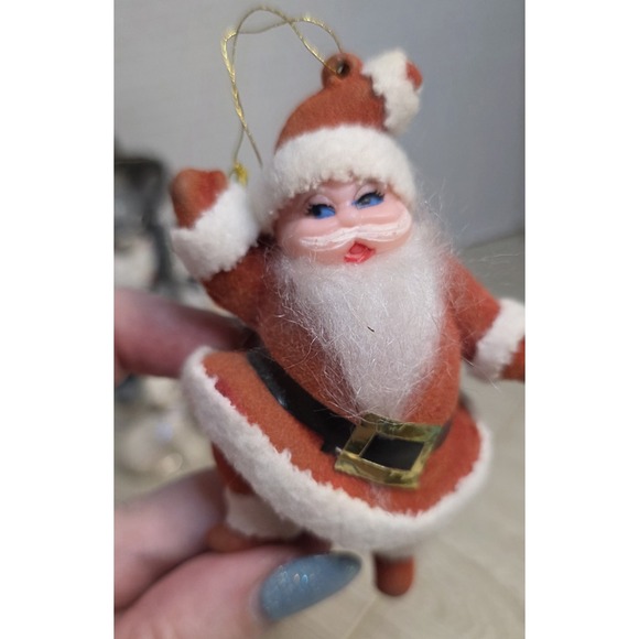 Vintage Wooden Christmas Ornaments Hand Painted Old Design Collectible Holiday - Picture 7 of 15